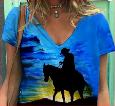 T-Shirt  Lady  US  Cowboy